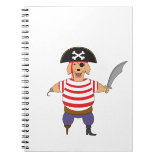 Caderno Espiral Cachorro Pirata