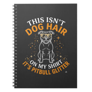 Caderno Espiral Cachorro Pitbull Cabelo Brilho Usando Óculos De So