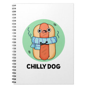 Caderno Espiral Cachorro Quente Chilly Piada de Chili Cachorro Que