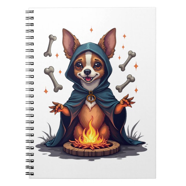 Caderno Espiral Cachorro Ritual Maldito Chihuahua (Frente)