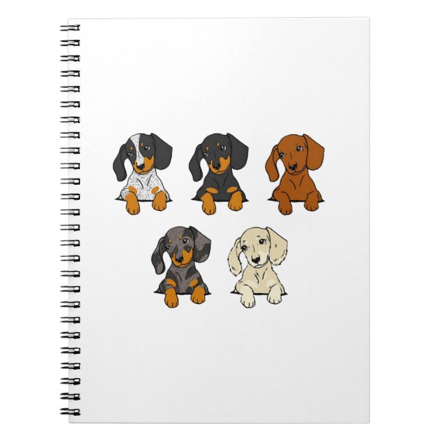 Caderno Espiral Cachorro salsicha (Frente)