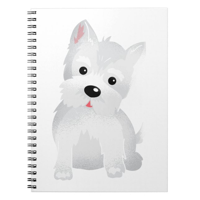 Caderno Espiral Cachorro Westie (Frente)
