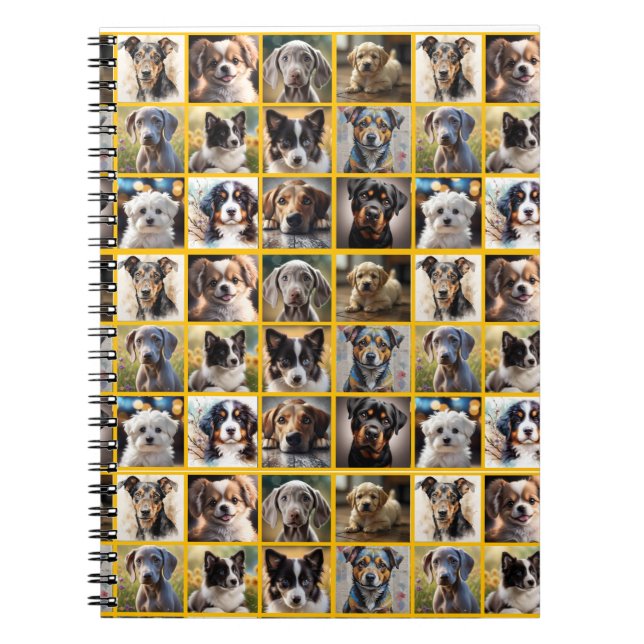 Caderno Espiral Cachorros por Todos os Lugares (Frente)