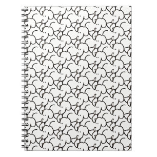 Caderno Espiral Cachorros Sentados Cartoon Engraçado