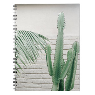 Caderno Espiral Cacto candelabro verde