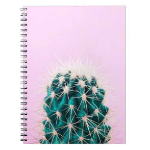 Caderno Espiral Cacto de Prickley no rosa