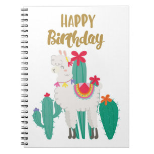 Caderno Espiral Cactus Happy Birthday