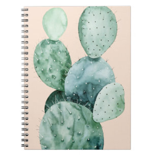 Caderno Espiral Cactus no Coral