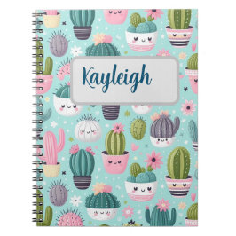 Caderno Espiral Cactus pattern