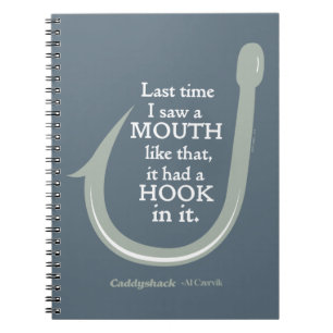 Caderno Espiral Caddyshack A Última Vez Que Vi Uma Boca Assim
