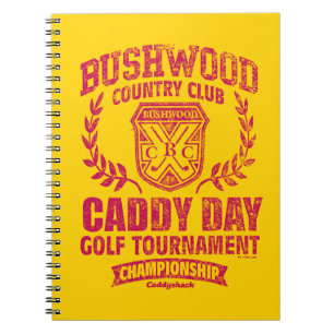 Caderno Espiral Caddyshack   Bushwood Country Club Caddy Day Golf