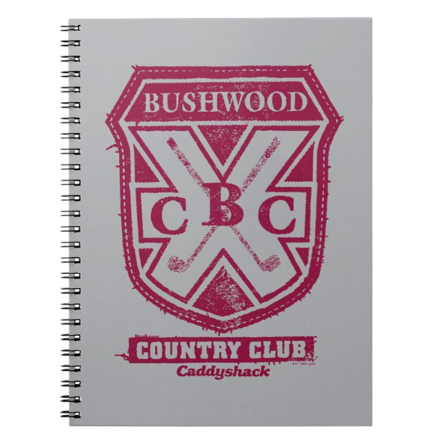 Caderno Espiral Caddyshack | Bushwood Country Club Crest (Frente)