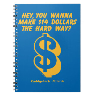 Caderno Espiral Caddyshack | Ei, Quer Ganhar 14 Dólares No Caminho