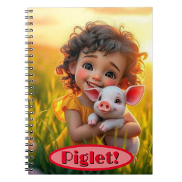 Caderno Espiral Caderneta dos Amiguinhos da Fazenda Leitão