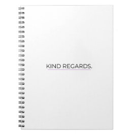 Caderno Espiral Caderneta Profissional Minimalista Cumprimentos