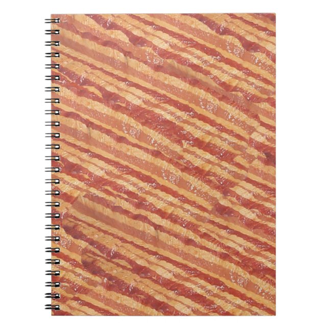 Caderno Espiral Caderno/bloco de notas do bacon (Frente)