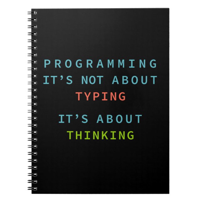 Caderno Espiral “Caderno de Citações de Programação para Codificad (Frente)