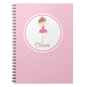 Caderno Espiral Caderno/Diário personalizados do balé para menin