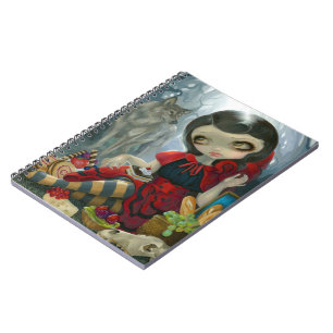 Caderno Espiral "Caderno do piquenique vermelho de capa de