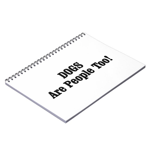 Caderno Espiral CÃES Também São Pessoas! (Left Side)