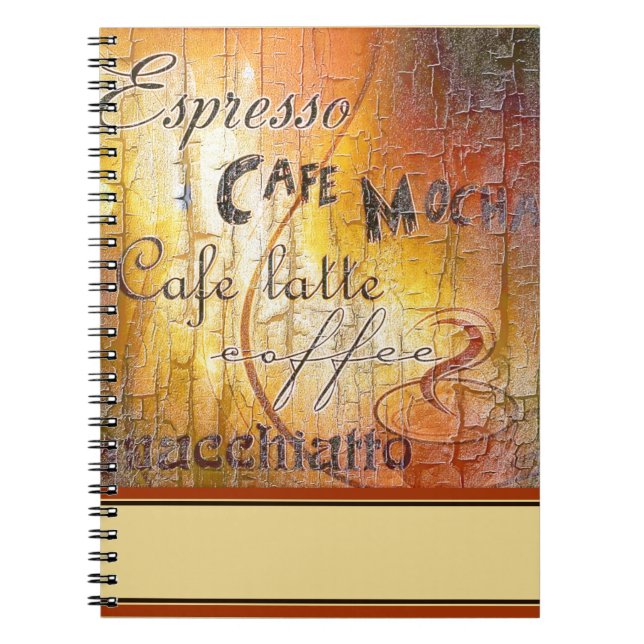 CADERNO ESPIRAL CAFÉ! (Frente)