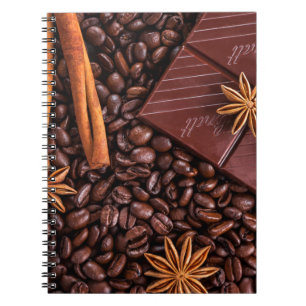 Caderno Espiral café