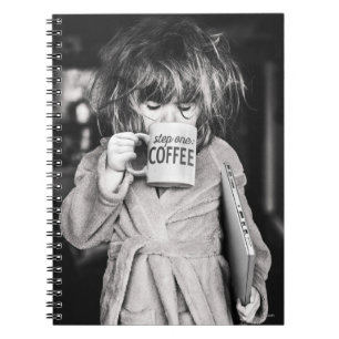 Caderno Espiral Café Bebendo