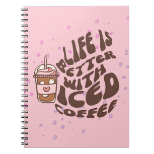 Caderno Espiral Café com Gelo