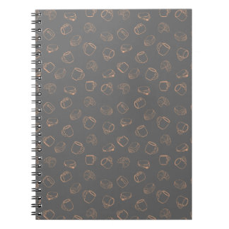 Caderno Espiral Café Croissants