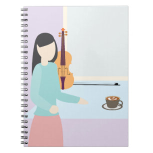 Caderno Espiral Café da Manhã pela Janela
