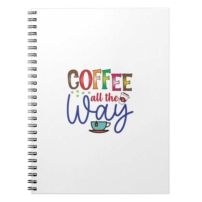 Caderno Espiral Café De Arte Até O Fim (Frente)