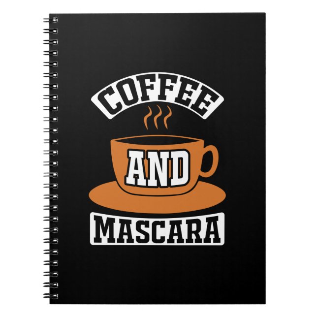 Caderno Espiral Café De Arte E Rímel (Frente)