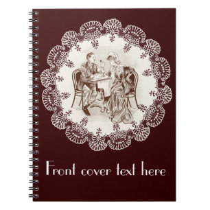 Caderno Espiral café e amor