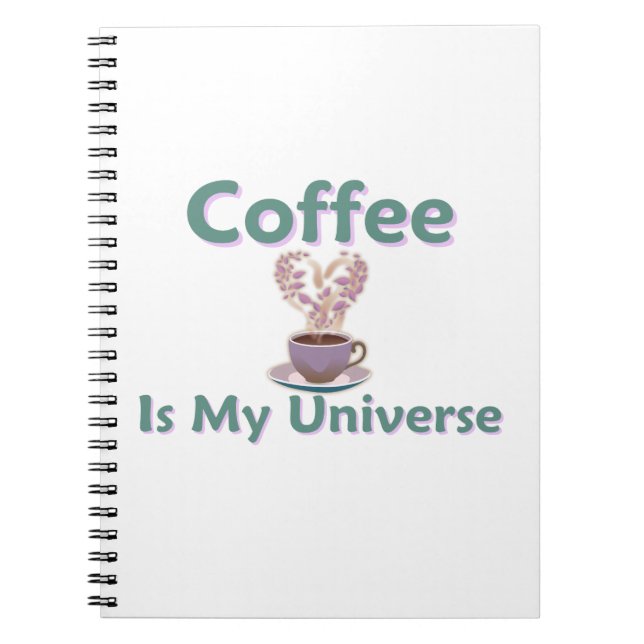 Caderno Espiral Café É Meu Universo (Frente)