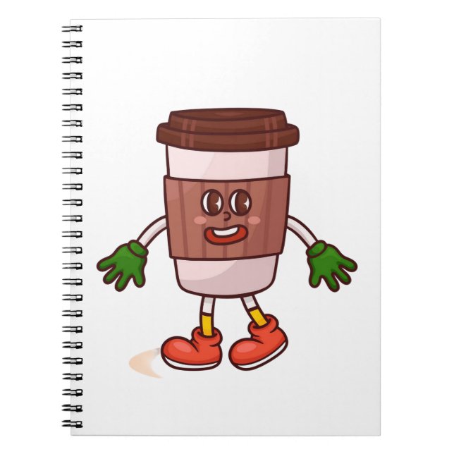 Caderno Espiral Café Engraçado (Frente)