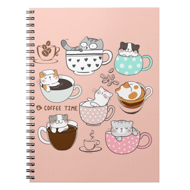 Caderno Espiral Café Feliz (Frente)
