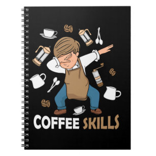 Caderno Espiral Café Lover Gift Men Barista Latte Art