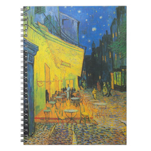 Caderno Espiral Café Terrace à Noite de Vincent Van Gogh