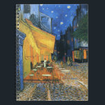 Caderno Espiral Café Terrace no Notebook Night Van Gogh<br><div class="desc">Café Terrace da Noite,  também conhecido como The Cafe Terrace no Place du Forum,  foi pintado por Vincent van Gogh em Arles,  França,  médio-setembro de 1888.</div>