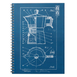 Caderno Espiral Cafetiere moka bialetti