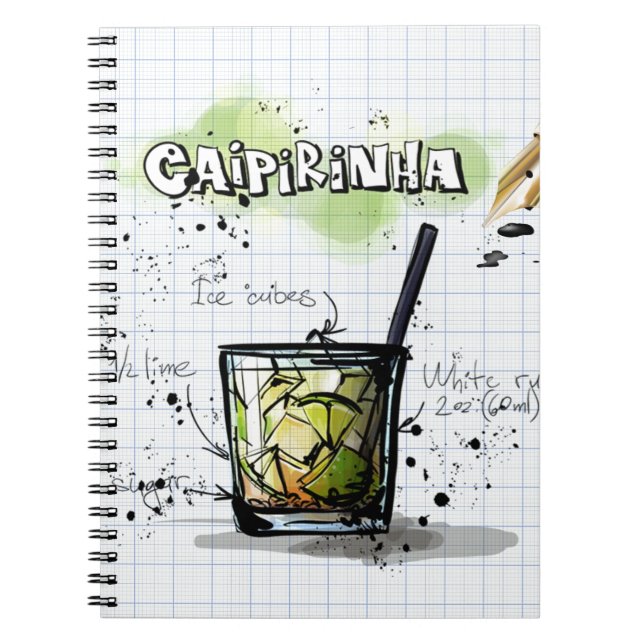 Caderno Espiral Caipirinha (Frente)