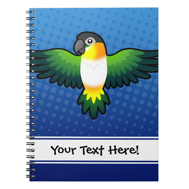 Caderno Espiral Caique/Lovebird/Pionus/papagaio dos desenhos (Frente)