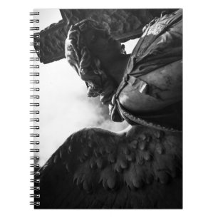 Caderno Espiral Cair entre a escuridão e a luz