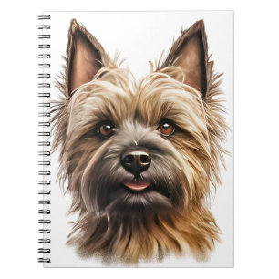 CADERNO ESPIRAL CAIRN TERRIR DOG CUTE BROWN