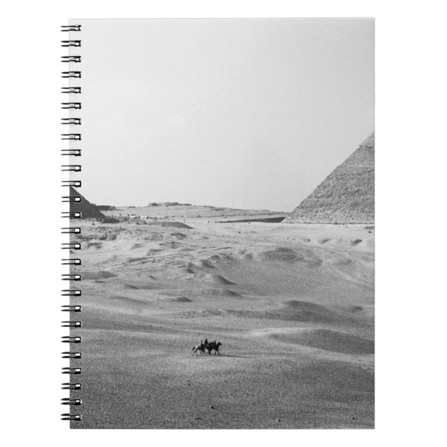 Caderno Espiral Cairo Egito, Pirâmides de Gizé (Frente)