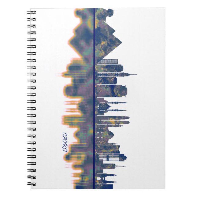 Caderno Espiral Cairo Skyline (Frente)