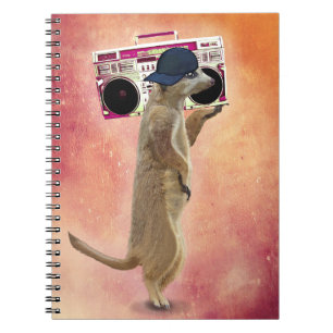 Caderno Espiral Caixa de Meerkat e Boom