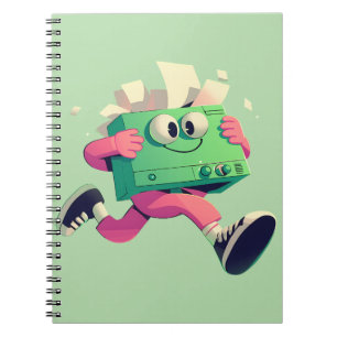 Caderno Espiral Caixa de Suprimentos de Volta às Aulas Personagem