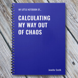 Caderno Espiral Calculando minha saída do escritório de caos