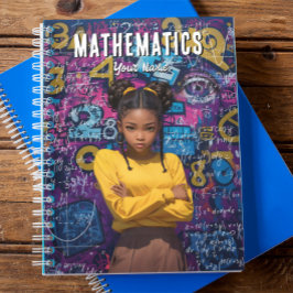 Caderno Espiral Cálculos Chic: Confiante em Números Notebook